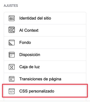 CSS personalizado en Elementor